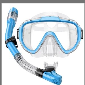 ♥️Seovediary Snorkel Set Adults Snorkeling Gear Anti-Fog Panoramic View Swim